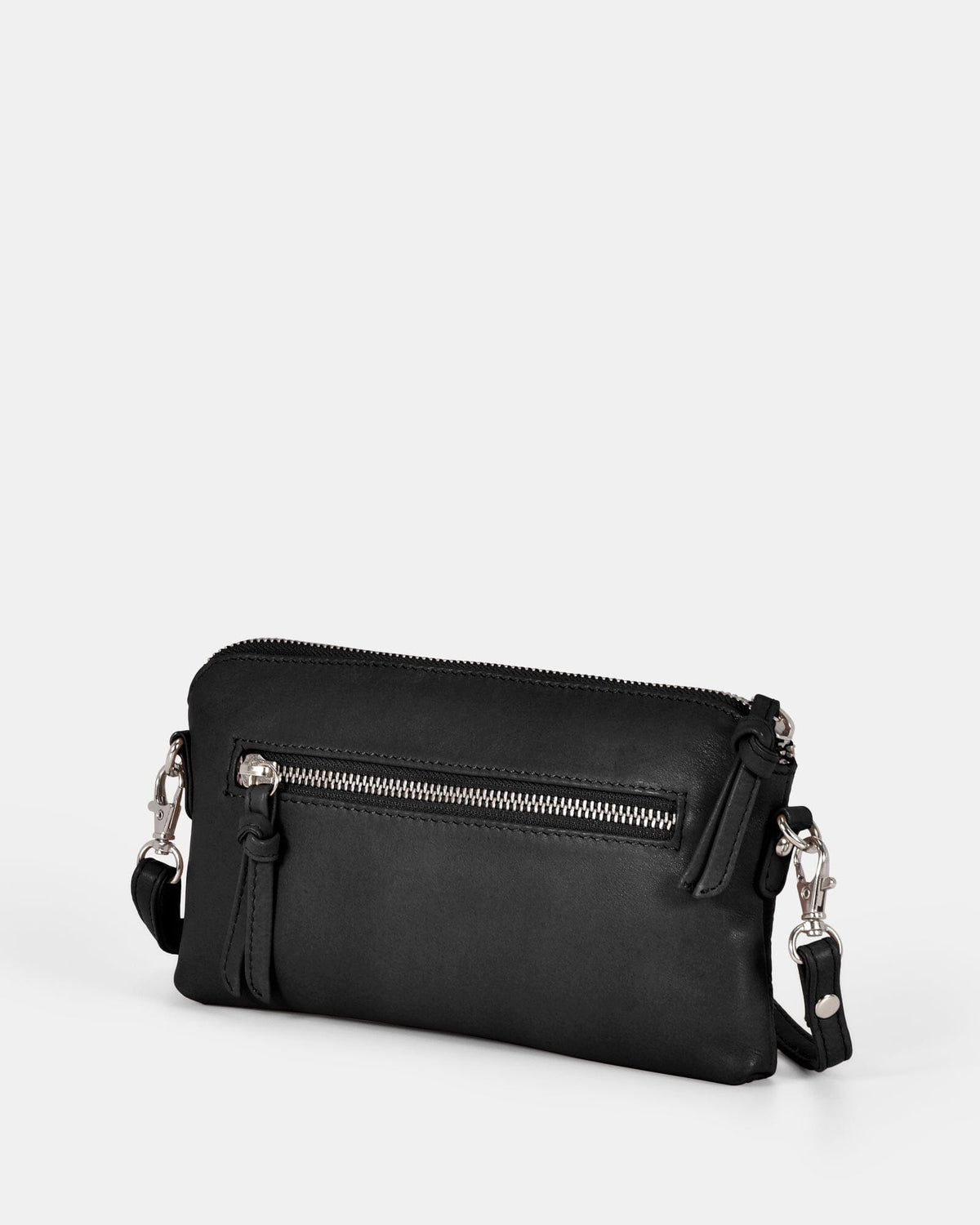 Kara Leather Crossbody Purse 2 in 1 - Black GABEE 