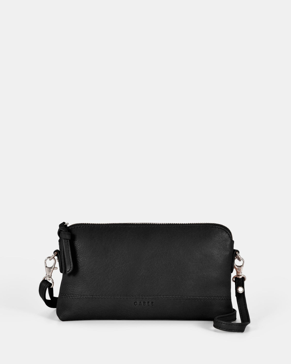 Kara Leather Crossbody Purse 2 in 1 - Black GABEE 