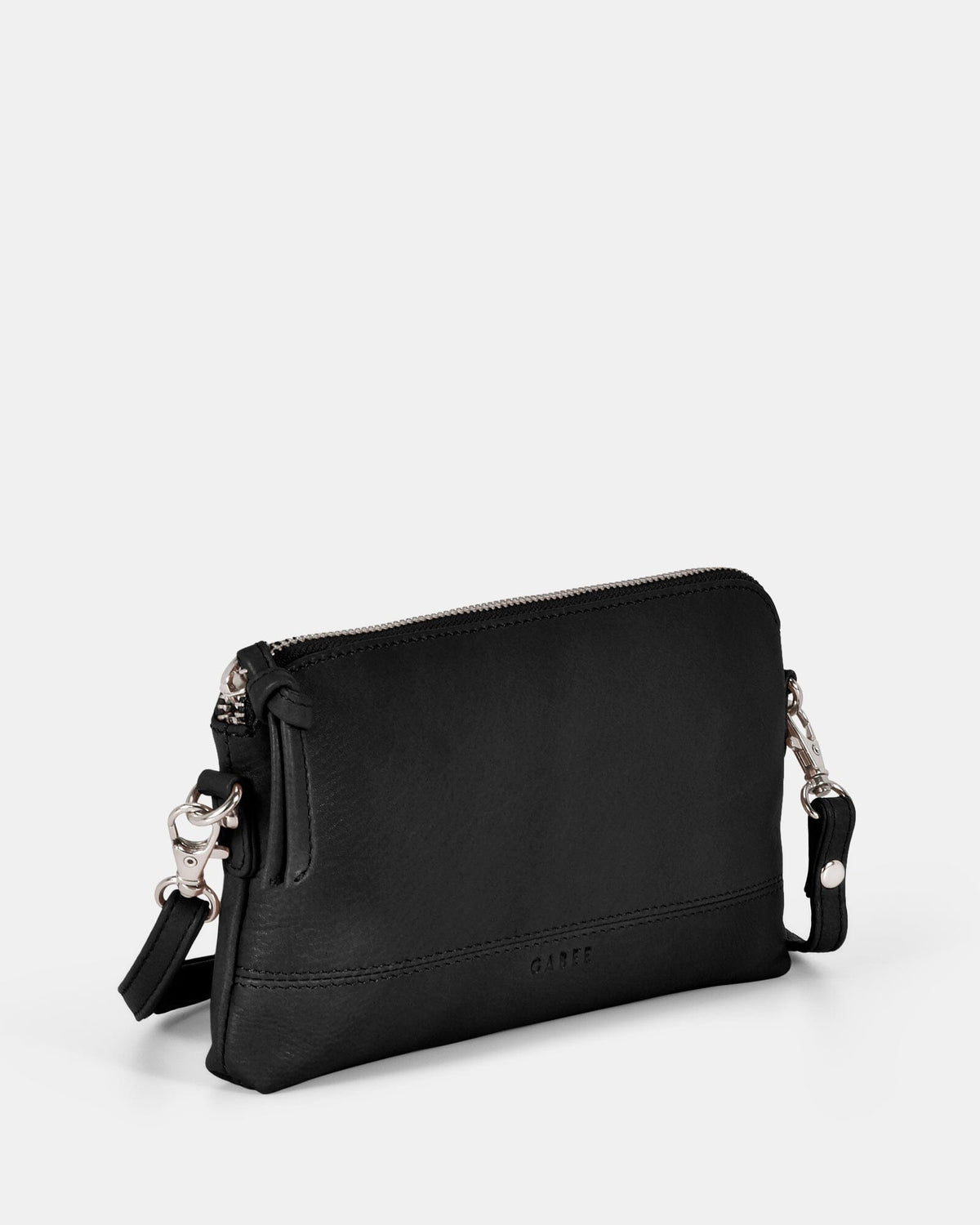 Kara Leather Crossbody Purse 2 in 1 - Black GABEE 