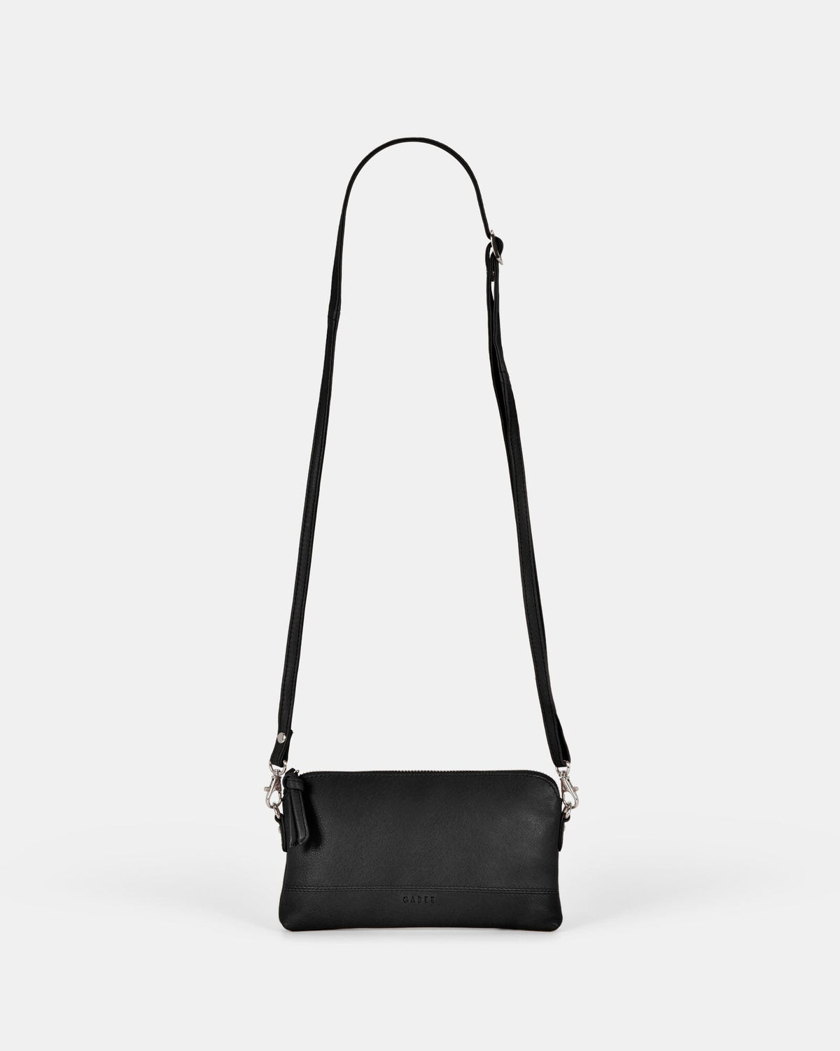 Kara Leather Crossbody Purse 2 in 1 - Black GABEE 