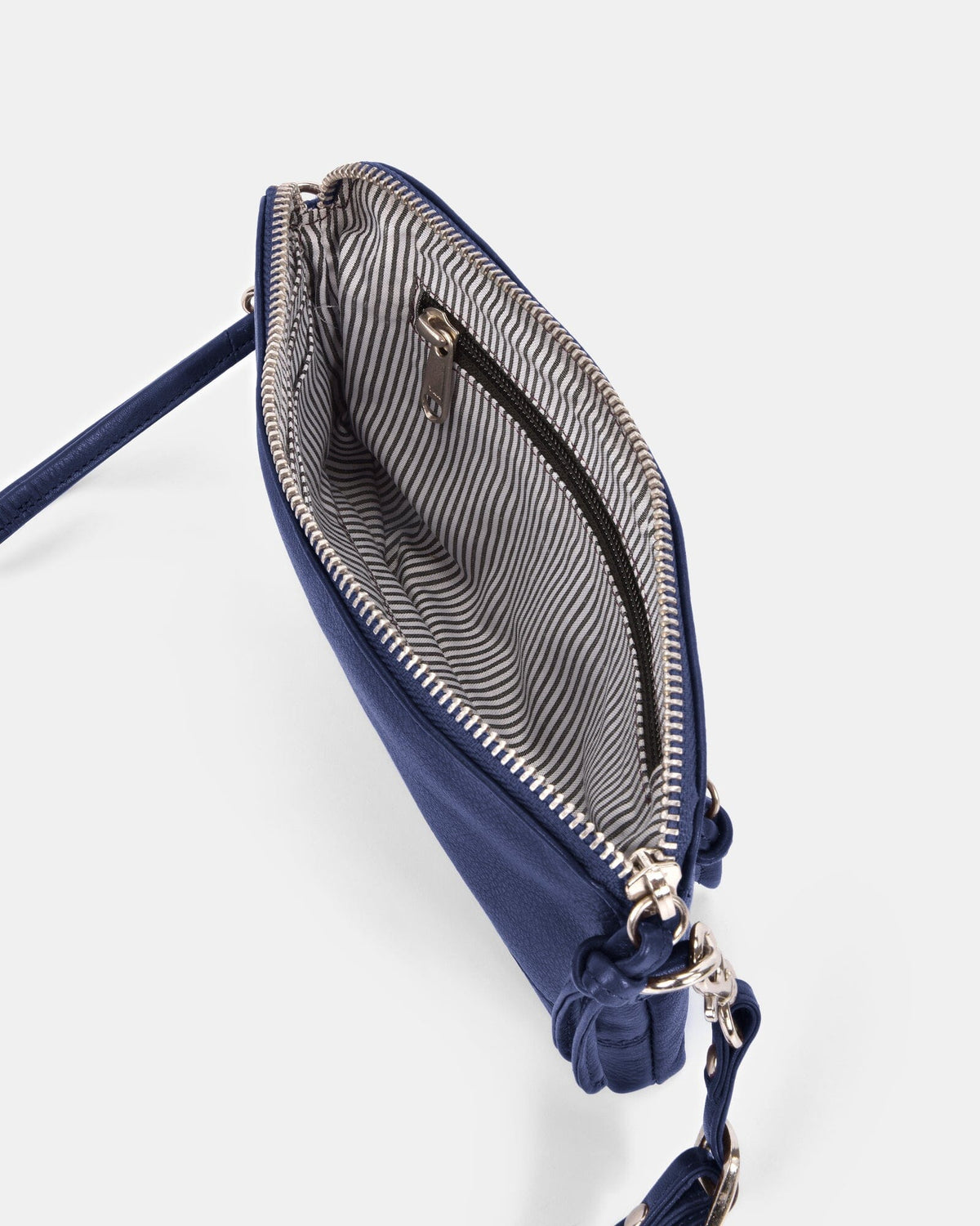 Kara Leather Crossbody Purse 2 in 1 - Blue