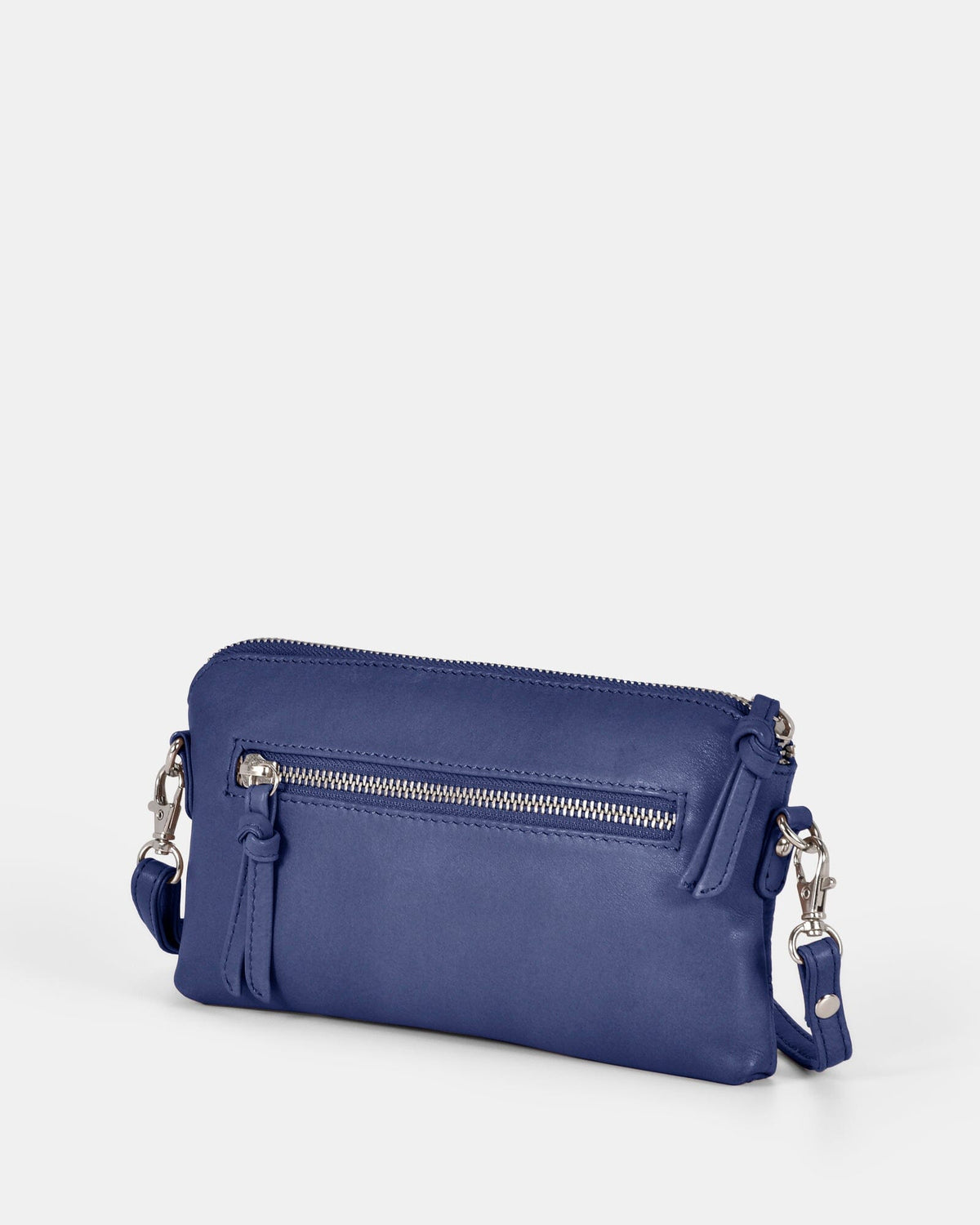 Kara Leather Crossbody Purse 2 in 1 - Blue