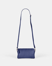 Kara Leather Crossbody Purse 2 in 1 - Blue