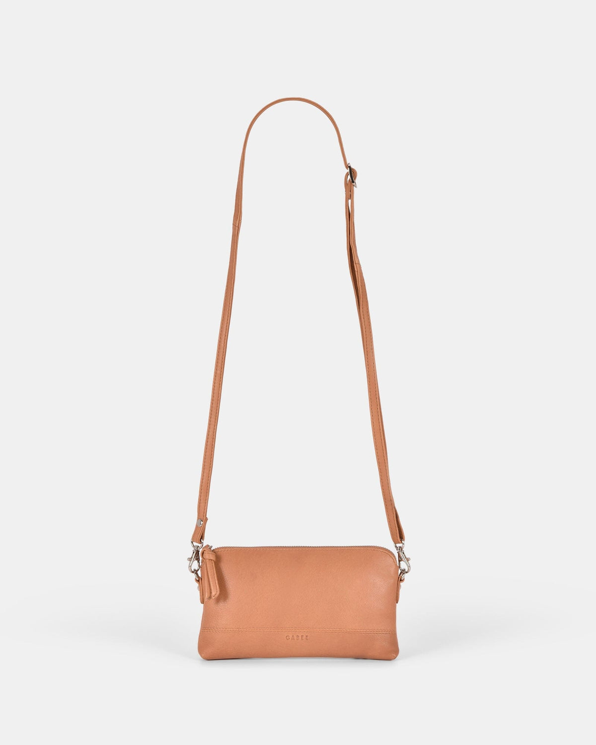 Kara Leather Crossbody Purse 2 in 1 - Camel