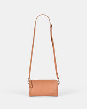 Kara Leather Crossbody Purse 2 in 1 - Camel
