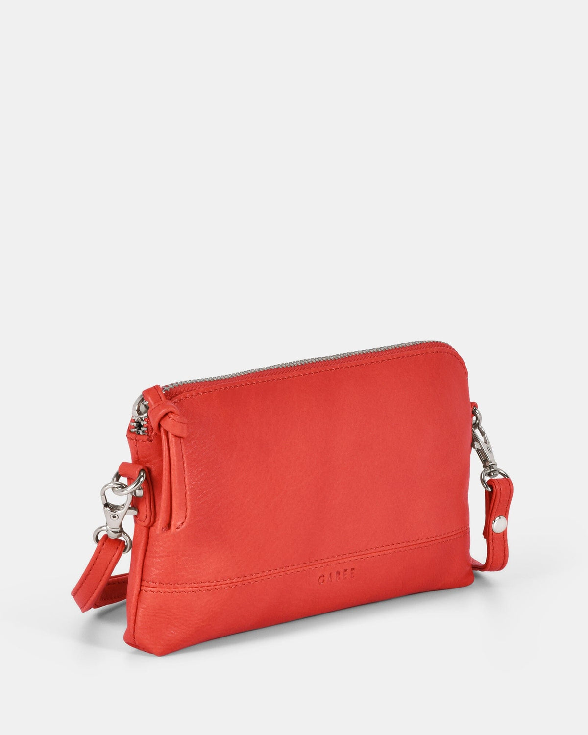 Kara Leather Crossbody Purse 2 in 1 - Coral