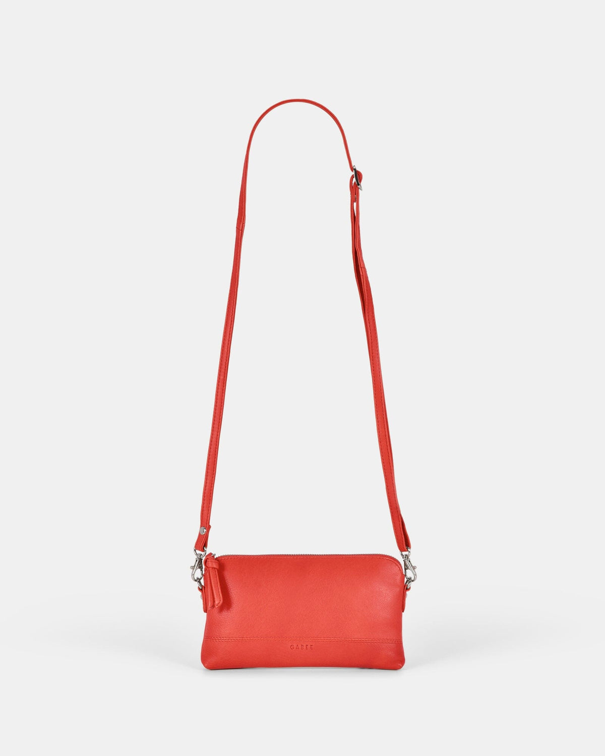 Kara Leather Crossbody Purse 2 in 1 - Coral