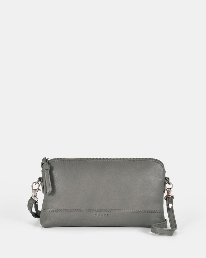 Kara Leather Crossbody Purse 2 in 1 - Denim
