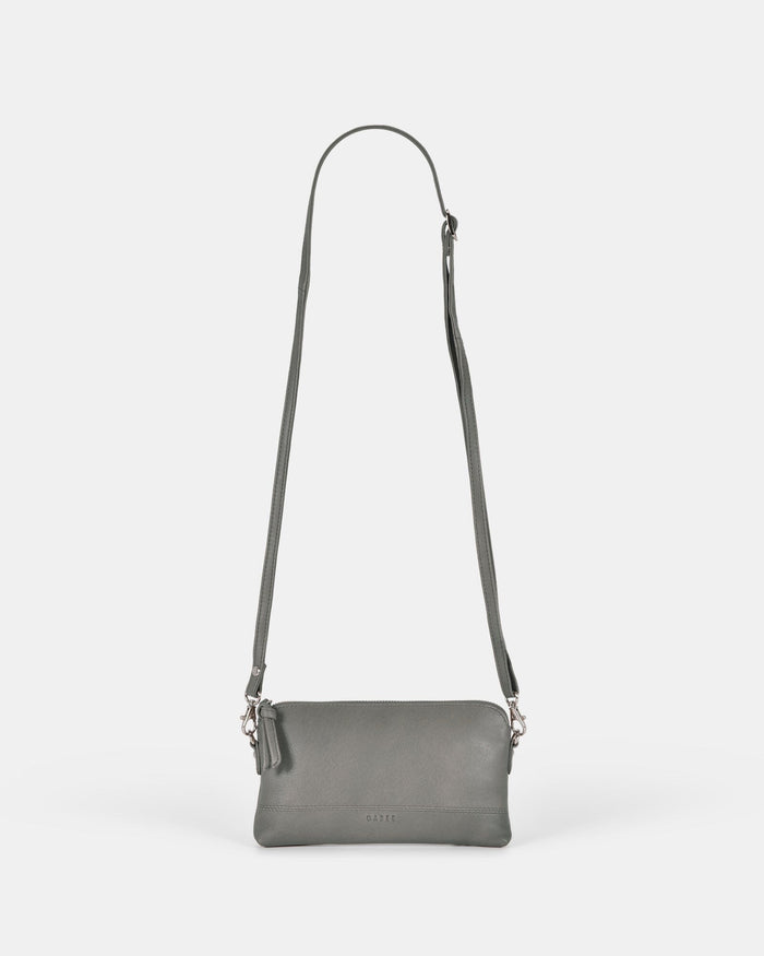 Kara Leather Crossbody Purse 2 in 1 - Denim