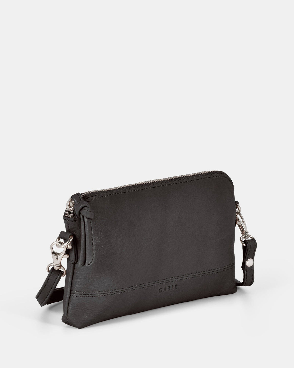 Kara Leather Crossbody Purse 2 in 1 - Grey GABEE 