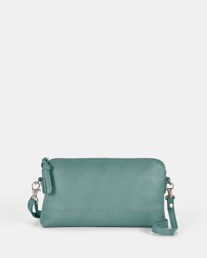Kara Leather Crossbody Purse 2 in 1 - Ocean