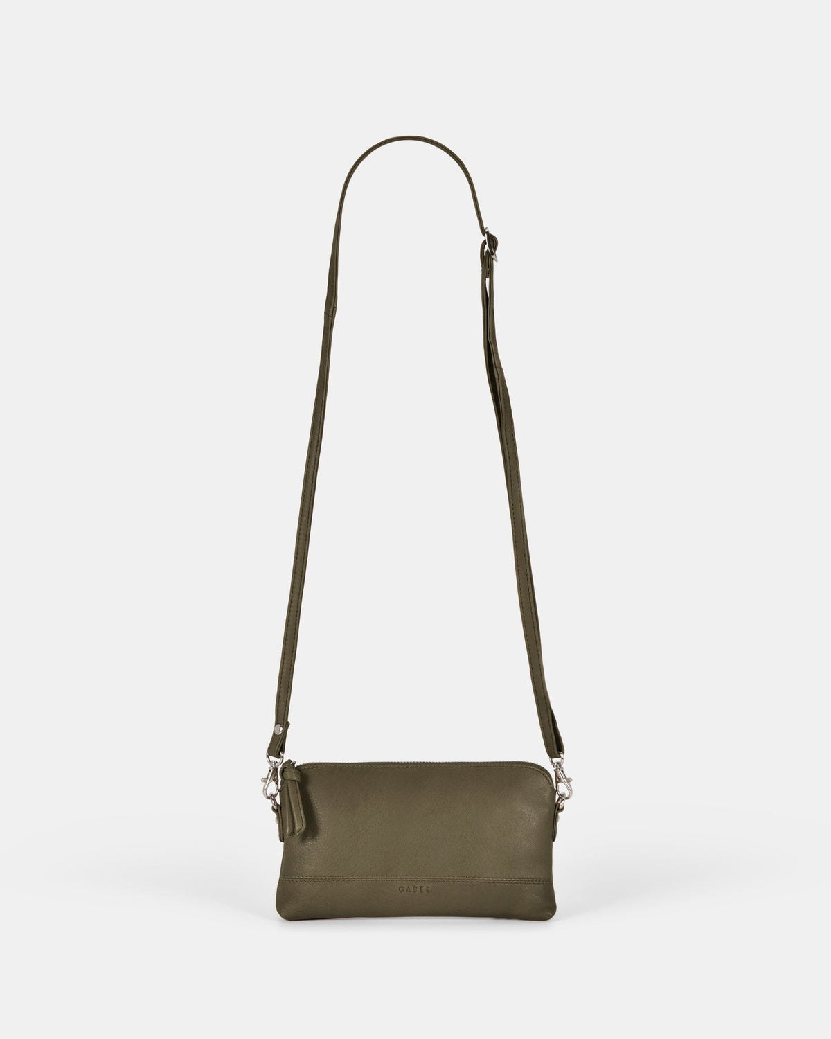 Kara Leather Crossbody Purse 2 in 1 - Olive