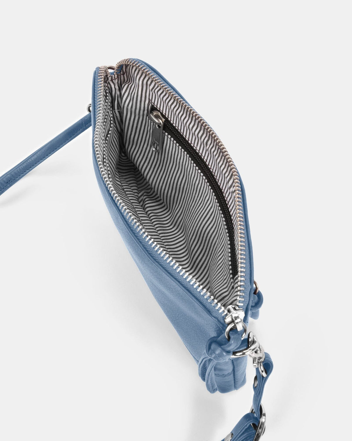 Kara Leather Crossbody Purse 2 in 1 - Powder