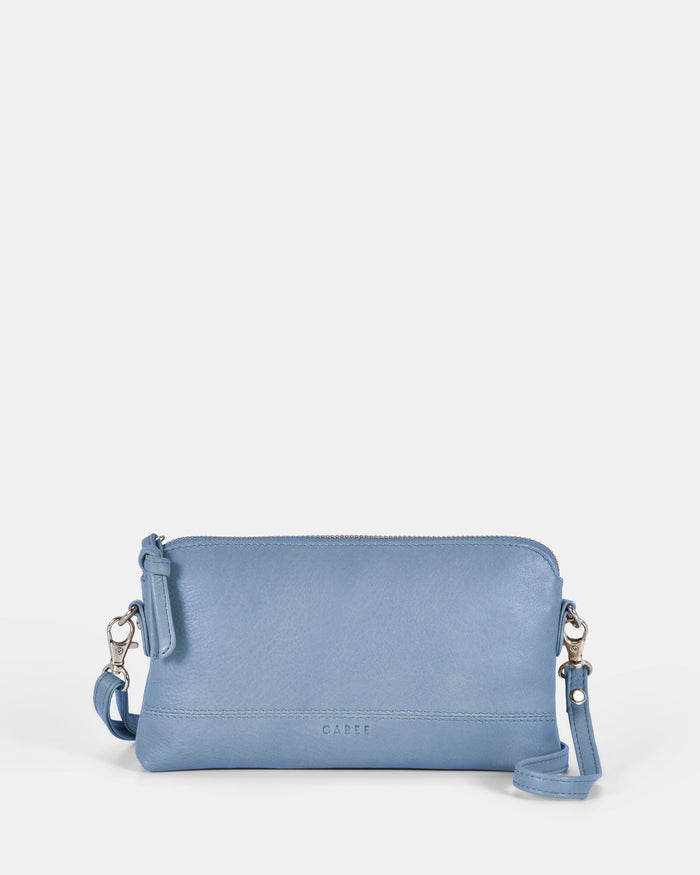 Kara Leather Crossbody Purse 2 in 1 - Powder