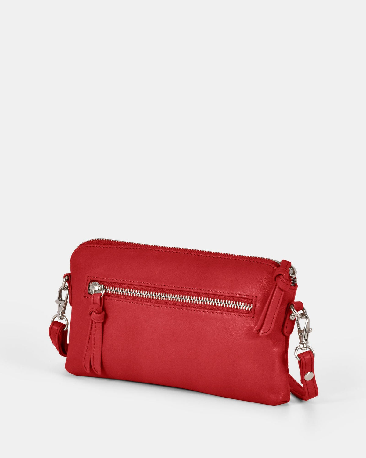 Kara Leather Crossbody Purse 2 in 1 - Red