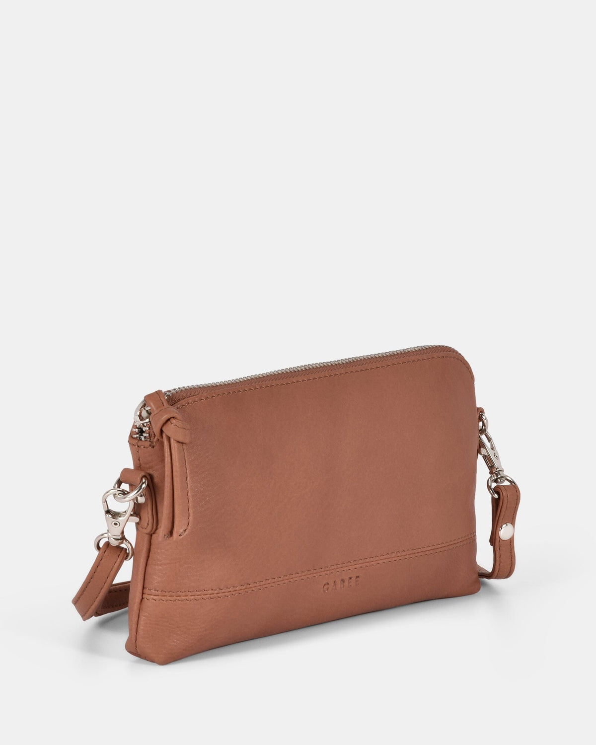 Kara Leather Crossbody Purse 2 in 1 - Taupe