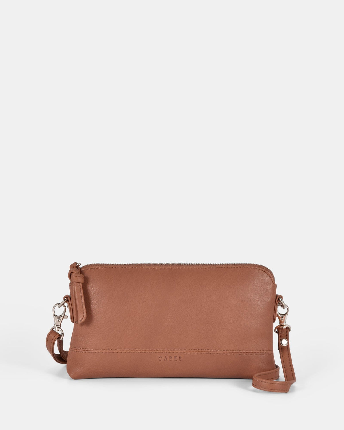 Kara Leather Crossbody Purse 2 in 1 - Taupe