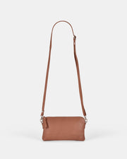 Kara Leather Crossbody Purse 2 in 1 - Taupe