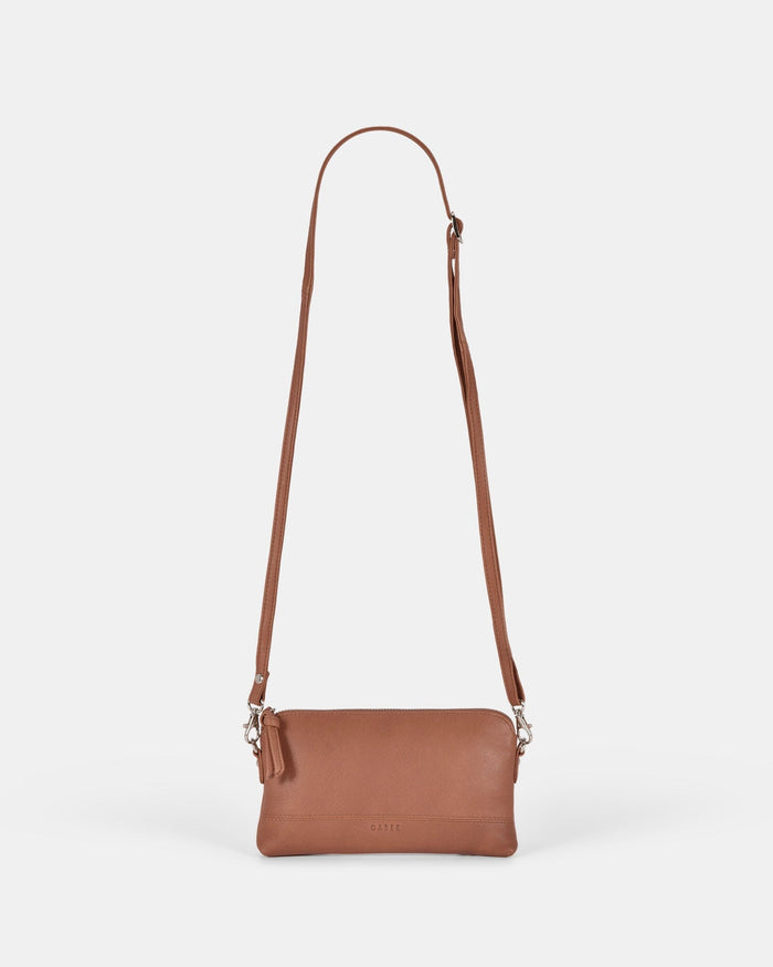 Kara Leather Crossbody Purse 2 in 1 - Taupe