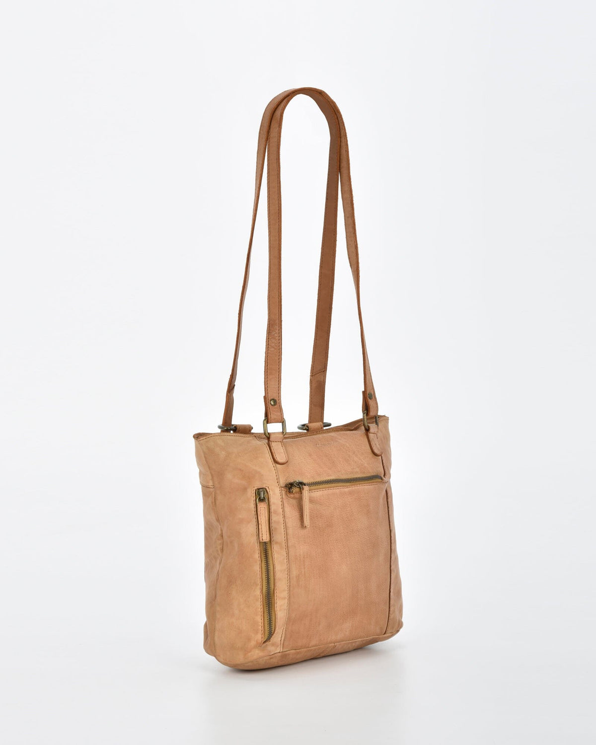 Keppel Rugged Leather Convertible Backpack-shoulder bag - 2 in 1