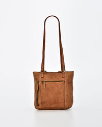 Keppel Rugged Leather Convertible Backpack-shoulder bag - 2 in 1