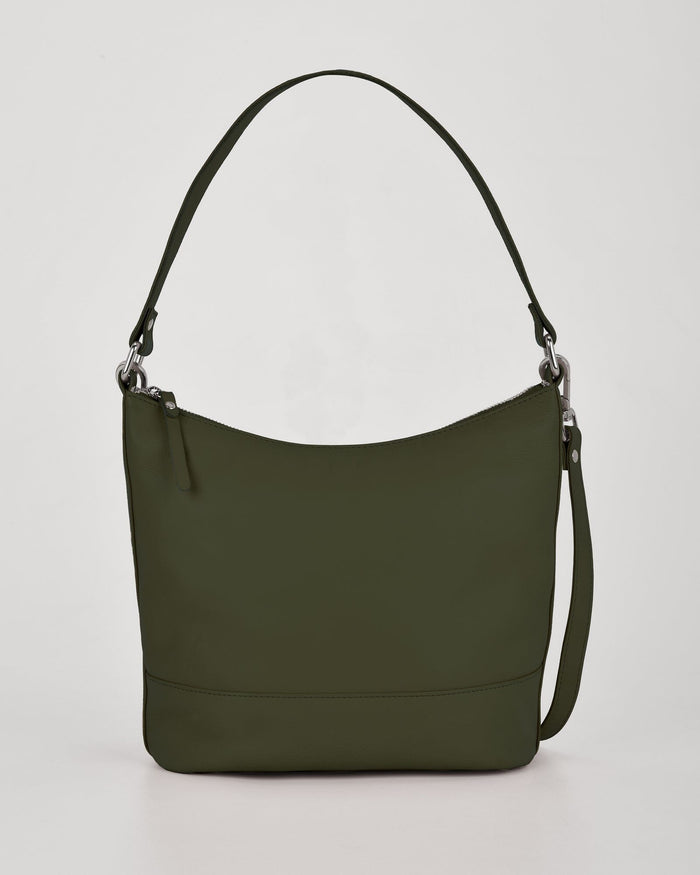 Kirsten Leather Slouch Bag GABEE Olive 