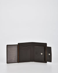 Kol Leather Fold Out with Coin Pouch RFID Wallet