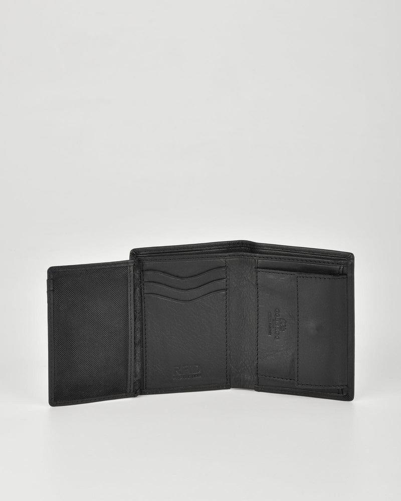 Kol Leather Fold Out with Coin Pouch RFID Wallet