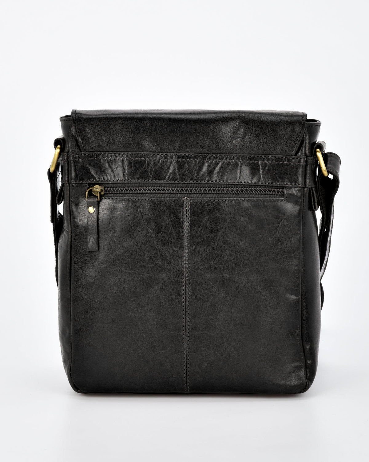 Kooyong JR. RIFD Leather Satchel - Black