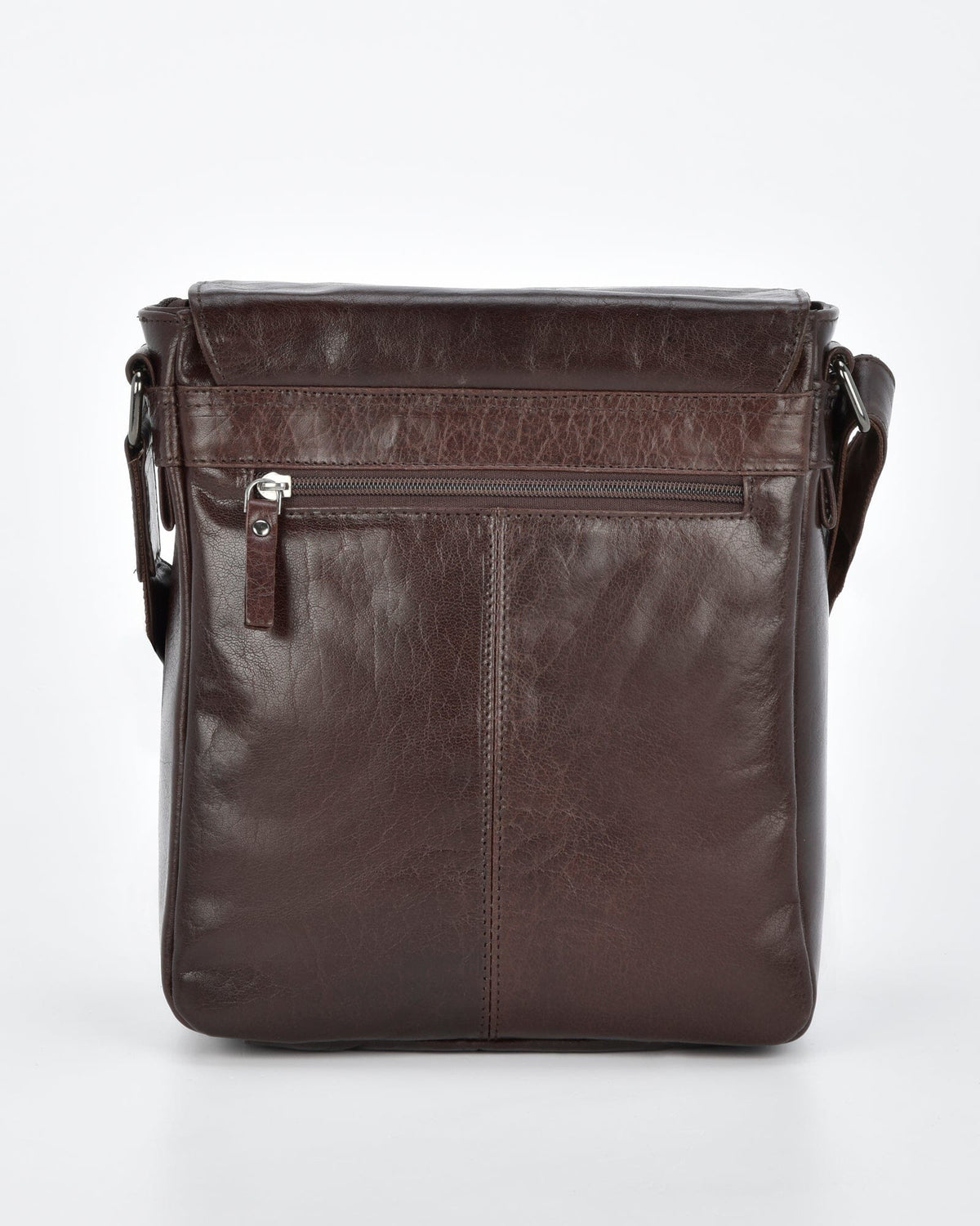 Kooyong JR. RIFD Leather Satchel - Chocolate