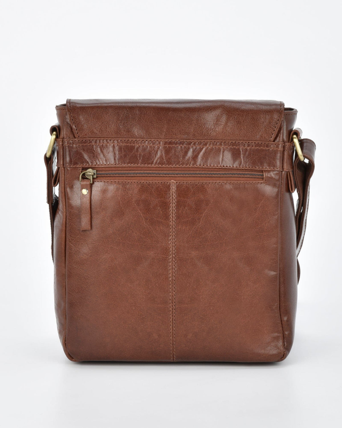 Kooyong JR. RIFD Leather Satchel - Cognac