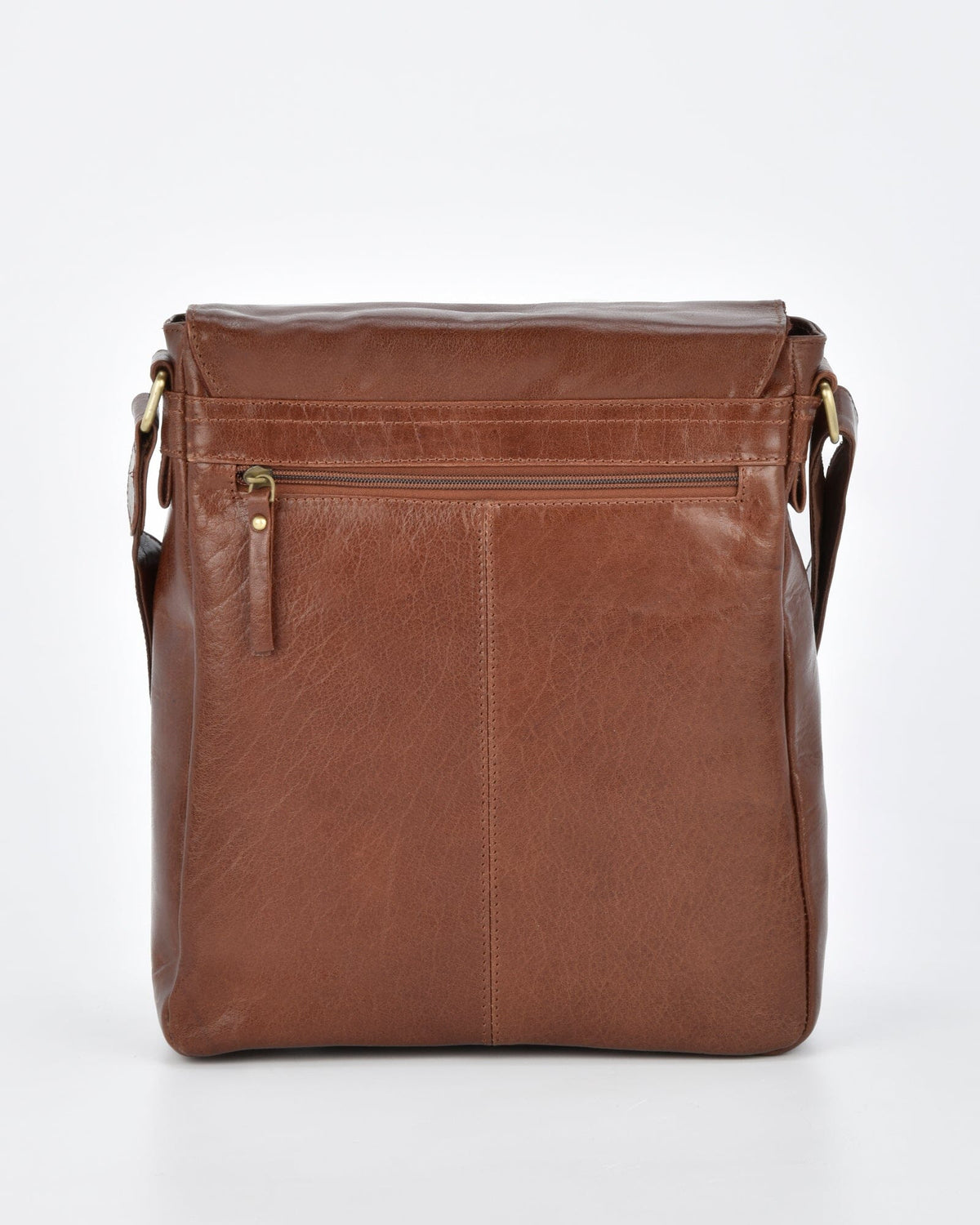 Kooyong RFID Leather Satchel (Large) - Cognac