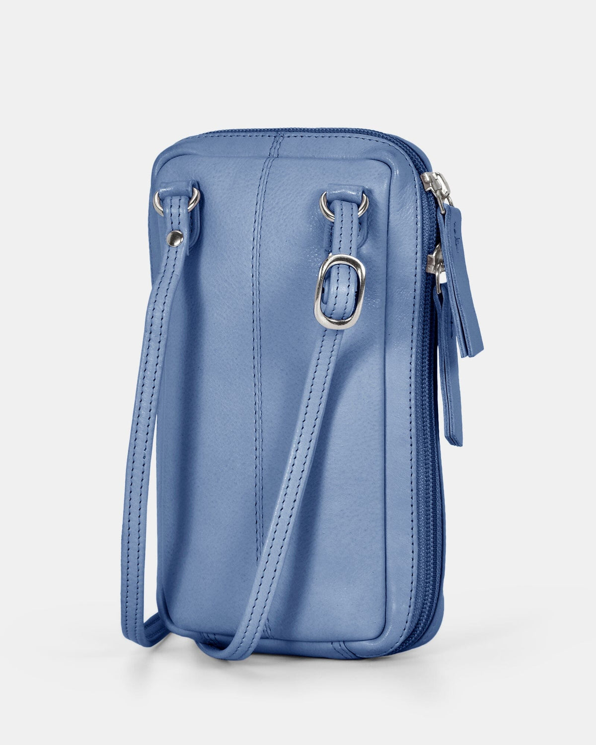 Kyra Leather Compact Carryall Bag - Powder