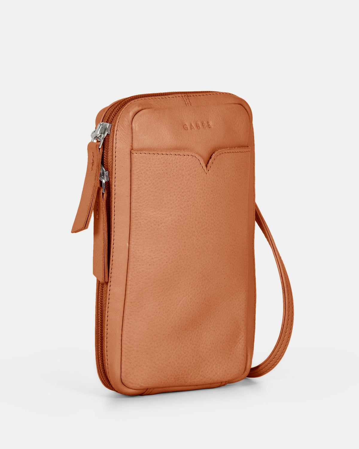 Kyra Leather Compact Carryall Bag - Tan