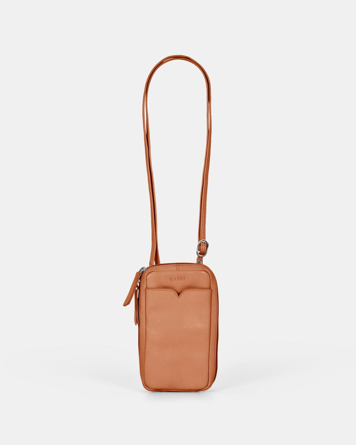 Kyra Leather Compact Carryall Bag - Tan