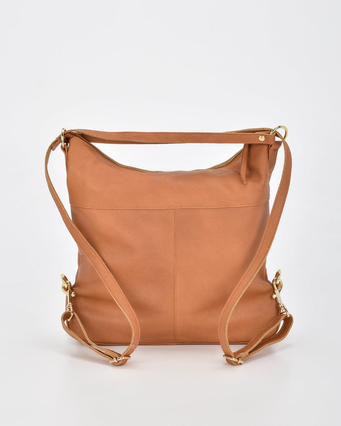 Lacey Leather 2-in-1 Convertible Handbag Backpack