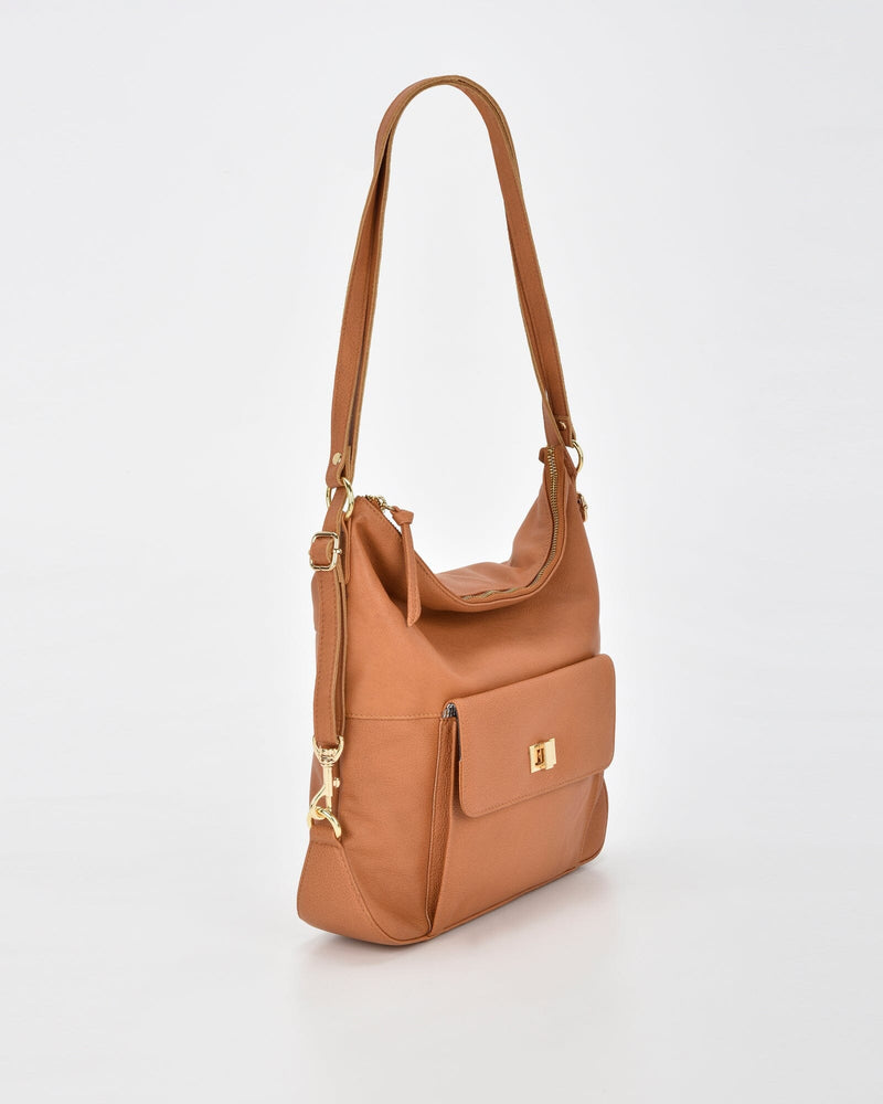 Lacey Leather 2-in-1 Convertible Handbag Backpack