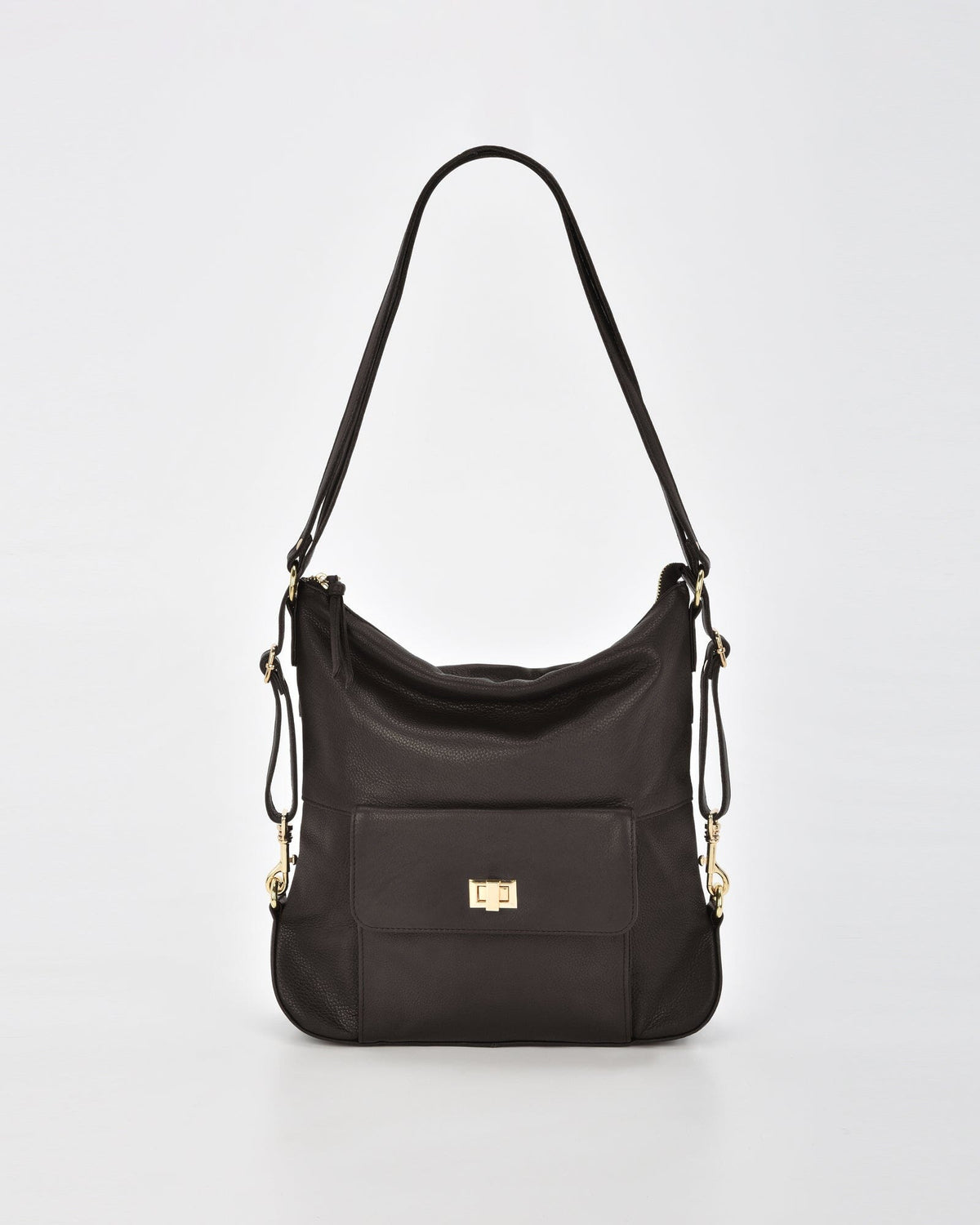 Lacey Leather 2-in-1 Convertible Handbag Backpack