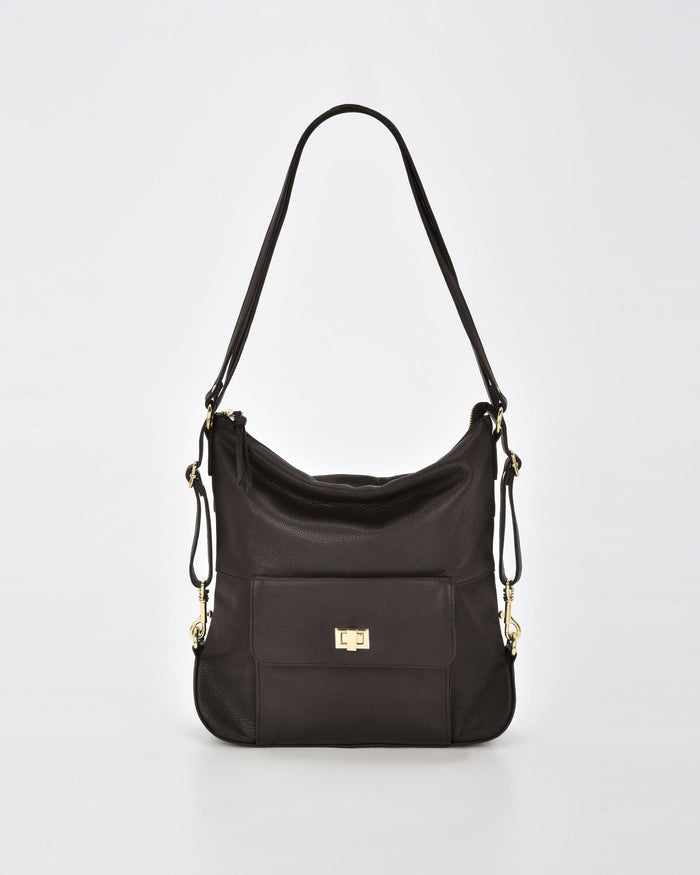 Lacey Leather 2-in-1 Convertible Handbag Backpack