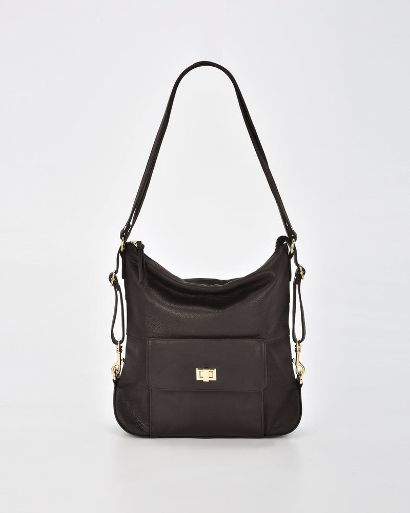 Lacey Leather 2-in-1 Convertible Handbag Backpack