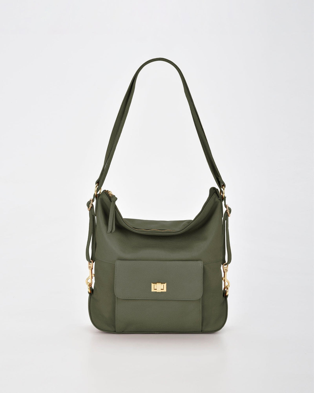 Lacey Leather 2-in-1 Convertible Handbag Backpack