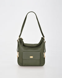 Lacey Leather 2-in-1 Convertible Handbag Backpack