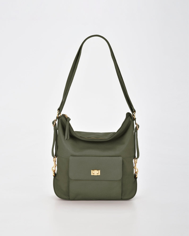 Lacey Leather 2-in-1 Convertible Handbag Backpack
