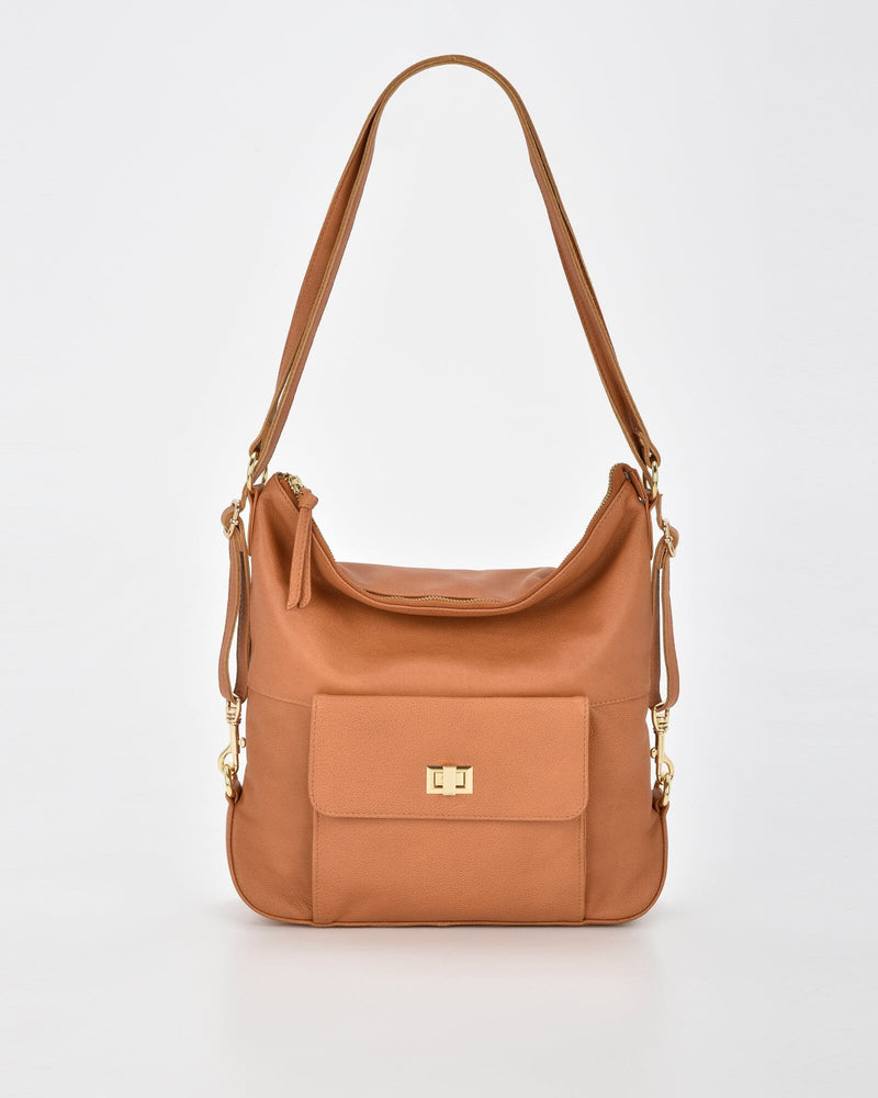 Lacey Leather 2-in-1 Convertible Handbag Backpack