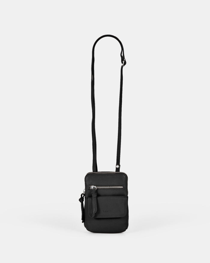 Lauren Leather Mini Crossbody - Black