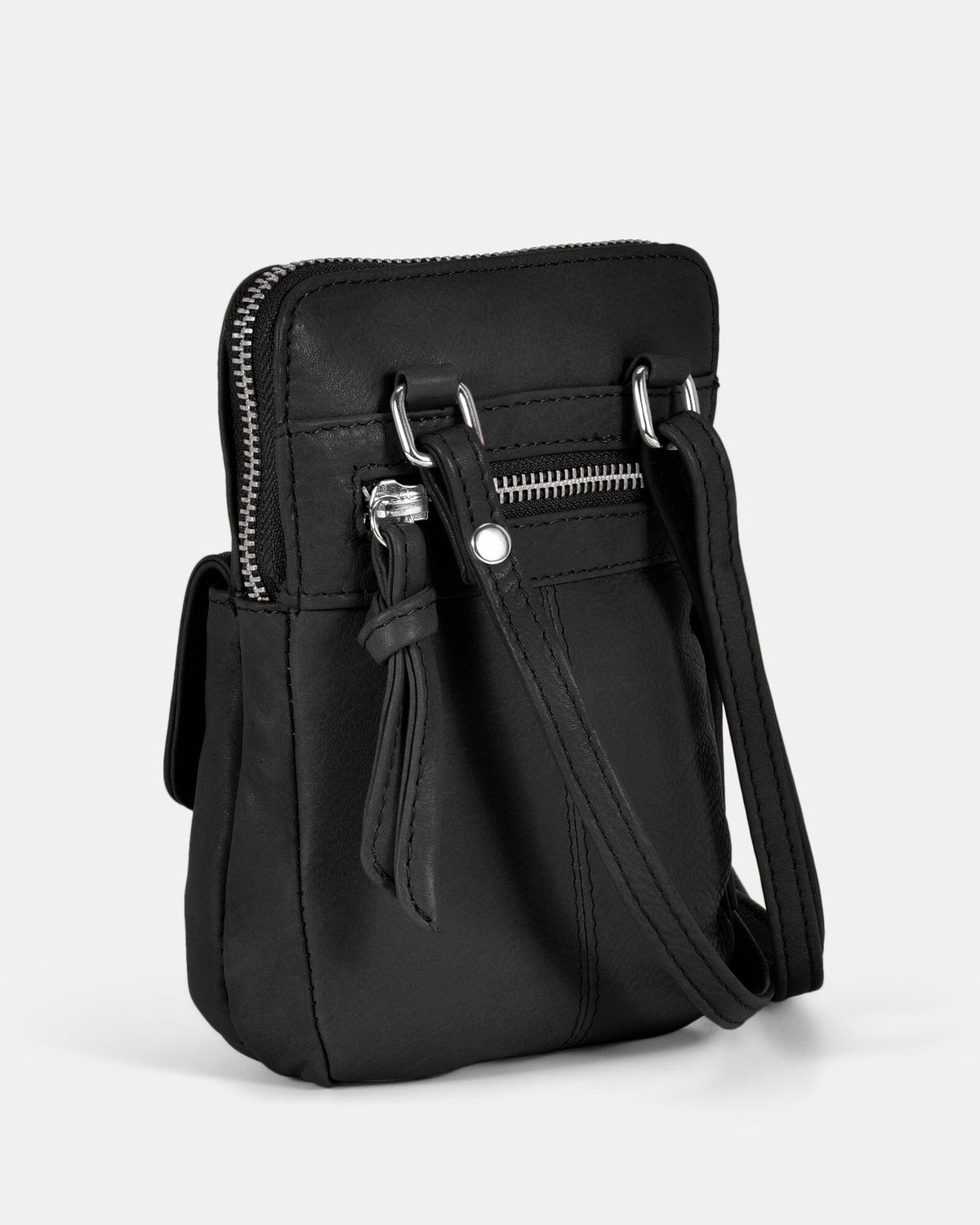 Lauren Leather Mini Crossbody - Black