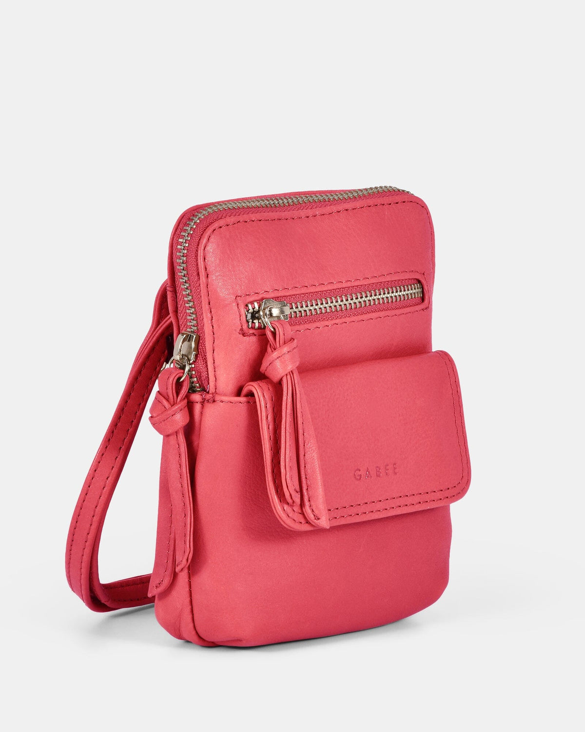 Lauren Leather Mini Crossbody - Fuchsia