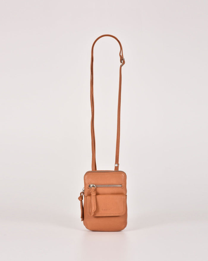 Lauren Leather Mini Crossbody - Tan
