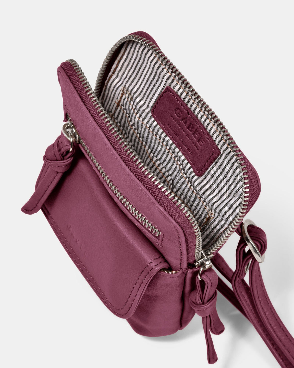 Lauren Leather Mini Crossbody - Mulberry