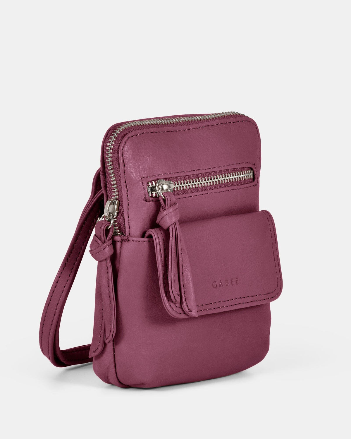 Lauren Leather Mini Crossbody - Mulberry
